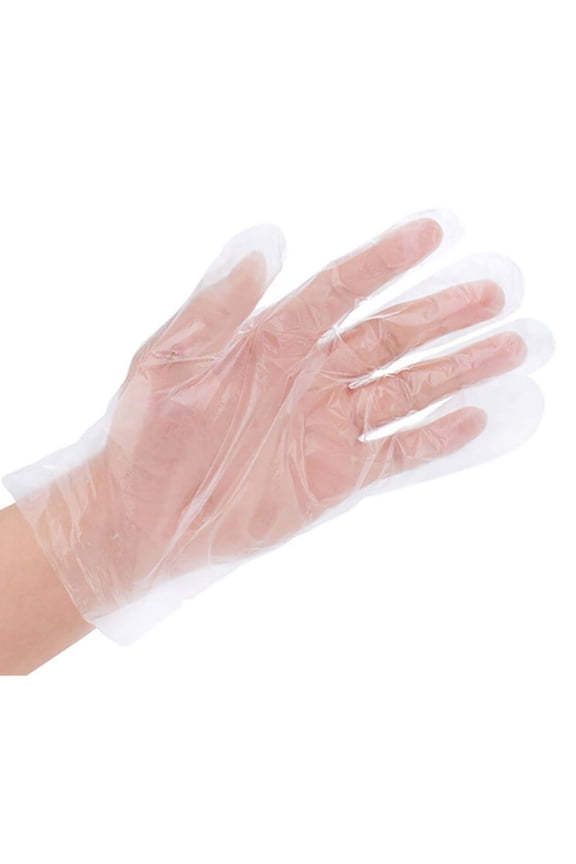 100/500Pcs Disposable Gloves Clear Disposable Plastic Gloves Food Gloves