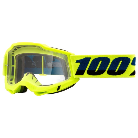 100% 50221-101-04 / 50013-00003 Accuri 2 Goggle Fluo Yellow Frame/Clear Lens
