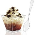 thumbnail image 1 of 100/50Pack 2OZ Mini Dessert Cups Spoon Style Without Spoon Style For Party Small Plastic Dessert Cups For Kitchen Dessert Shoote, 1 of 8