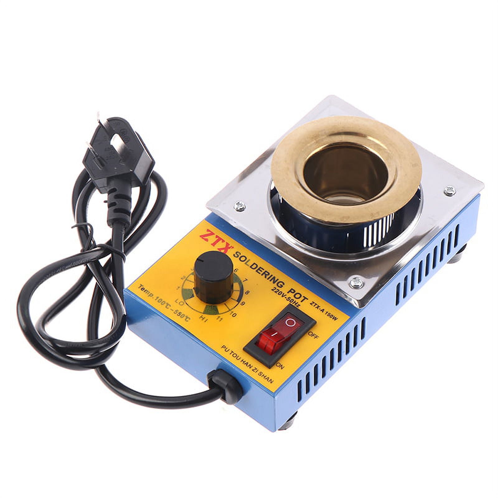 100550°C Solder Pot Soldering Desoldering Bath Stainless Steel Plate