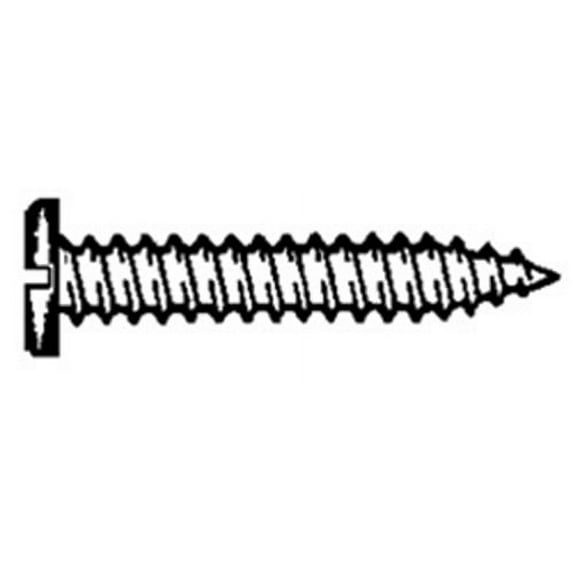 100 #6 X 3/4" Zinc Slotted Pan Head Tapping Screws