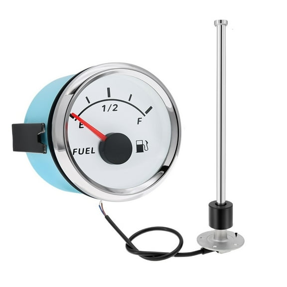 100-600mm Fuel Level Float Sensor+Fuel Level Gauge 0-190ohm 52mm Oil Tank Level Meter Indicator For Car Boat Marine 9-32V ,High Precision
