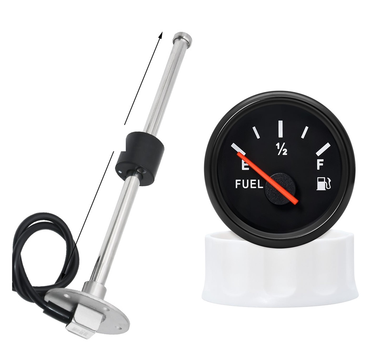 100-600mm Stainless Steel Marine Fuel Level Gauge Sensor Fit Boat Car ...