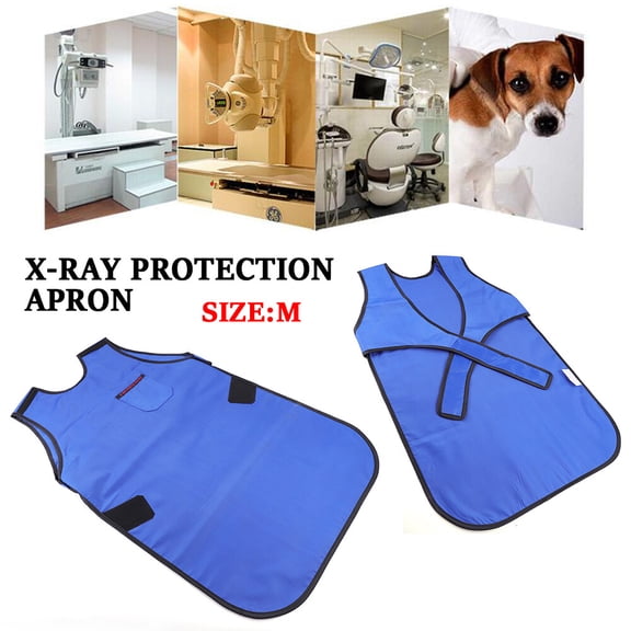 100*60cm Black&Blue X-Ray Protective Cloth Dental Lead Rubber Xray Apron Vest for Hospital Radiology Nuclear Medicine