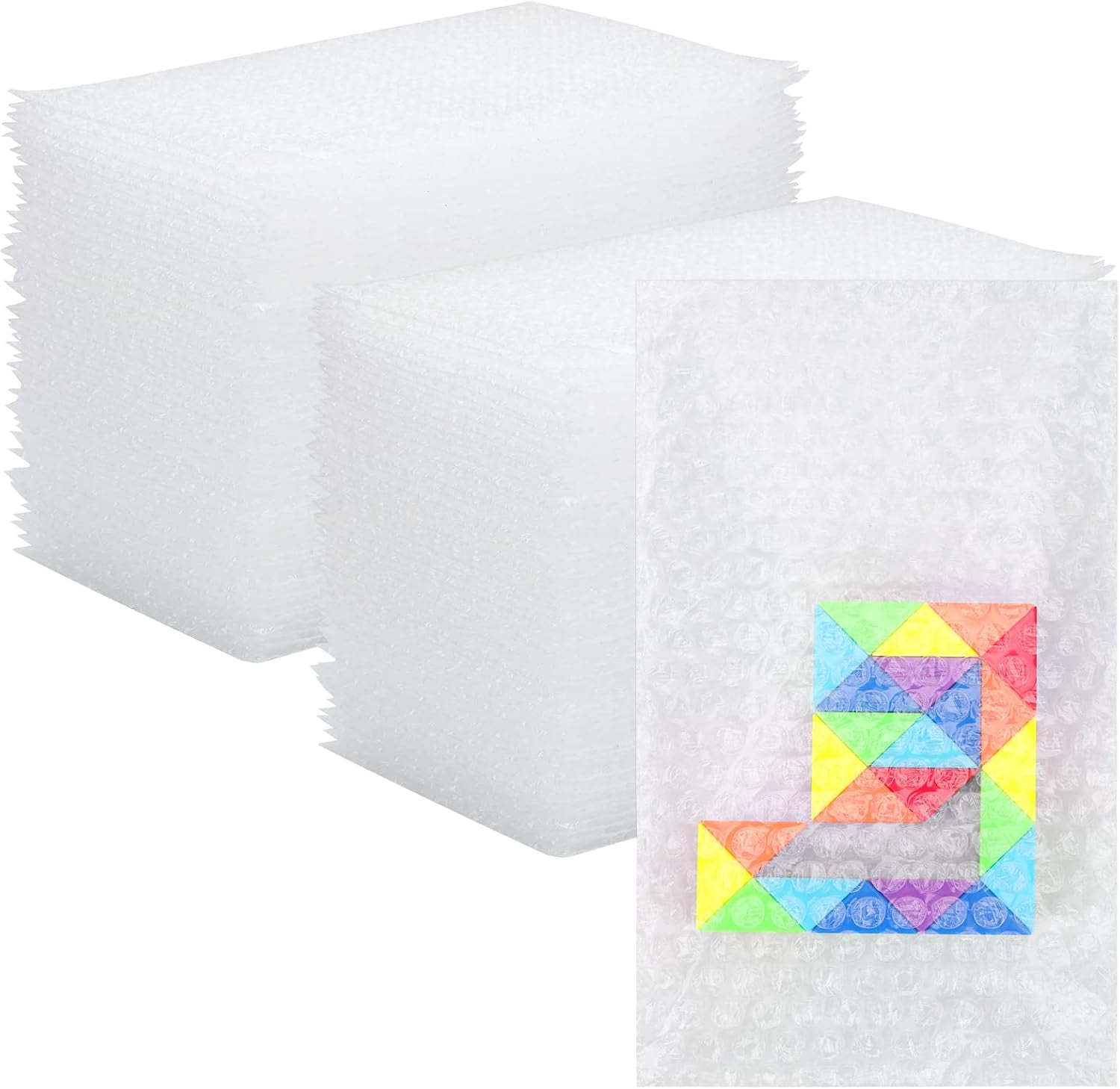 100 - 6x8 Bubble Out Pouches Bags Wrap Cushioning Self Seal Clear 6" x 8"