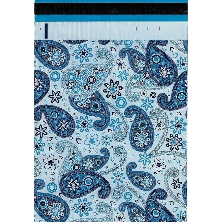 100 Paisley Designer Poly Mailers – 6x9 Self-Sealing Boutique Bags