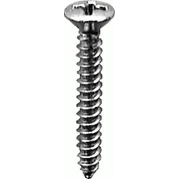 100 #8 X 5/8" Phillips Oval Head Tapping Screws Zinc
