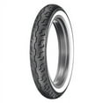 thumbnail image 1 of 100/90-19 (57H) Dunlop D401 Front Motorcycle Tire Wide White Wall for Harley-Davidson Dyna Street Bob FXDB 2006-2016, 1 of 1