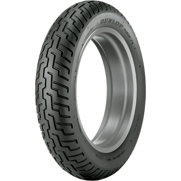 100/90-19 (57H) Dunlop D404 Front Motorcycle Tire Black Wall For Yamaha, BMW, Harley-Davidson, Honda, Kawasaki, Suzuki, Triumph