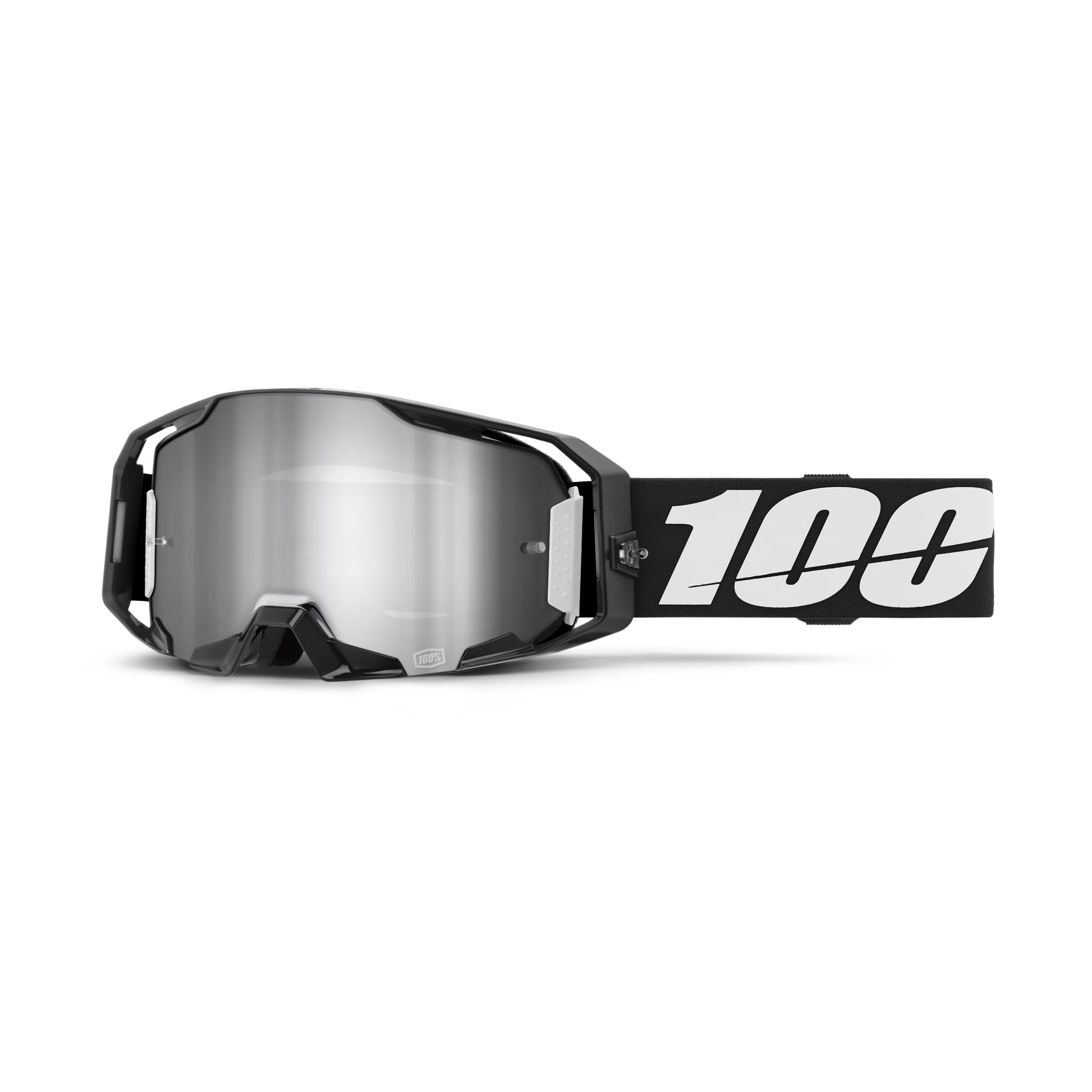 100% ARmatic Goggles - Black, Mirror Silver Flash Lens