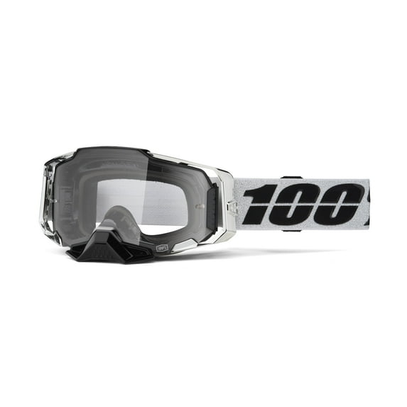 100% ARMEGA Premium Protective Sport Goggles with Ultra HD Lens & Nose Guard (Atac - Clear Lens)