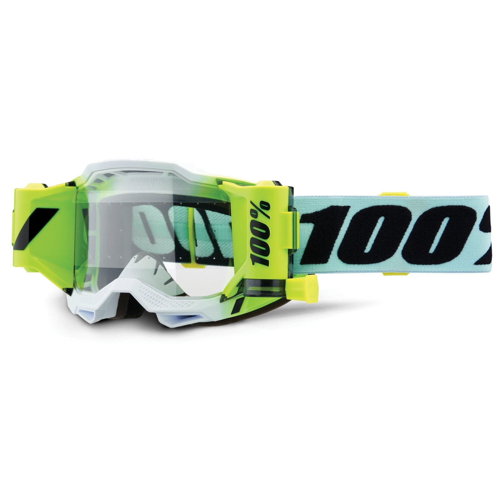 100% Unisex Forecast MX Goggle – Motocross-Brille, Klare Sicht, Doppellagiger Gesichtsschaum