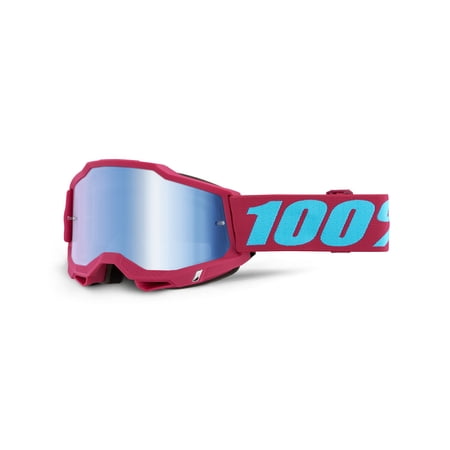 100% Accuri 2 Excelsior Goggles Excelsior / Mirror Blue Lens (OSFM, Pink Excelsior / Mirror Blue Lens)