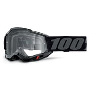 100% Accuri 2 Goggles One Size Fits Most, Black / Clear Lens