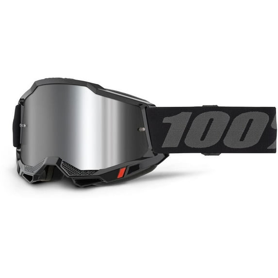 100% Accuri 2 Goggles (One Size Fits Most, Black / Mirror Lens)