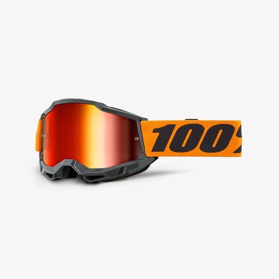100 % Accuri 2 Goggles (One Size Fits Most, Orange / Silver Mirror Lens)
