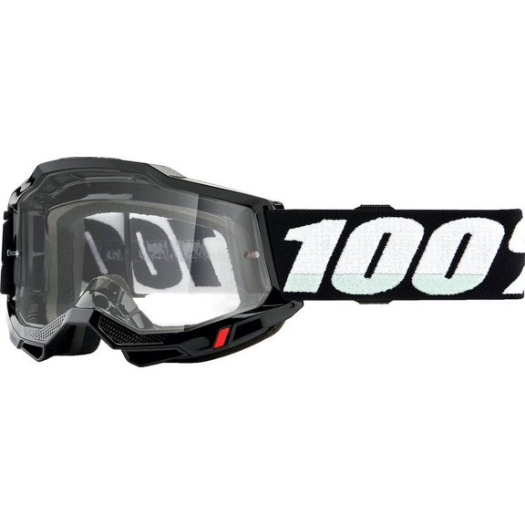 100% Accuri 2 Junior Black Clear Goggles