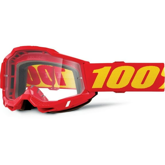 100% Accuri 2 OTG Goggles (OSFM, Red / Clear Lens)
