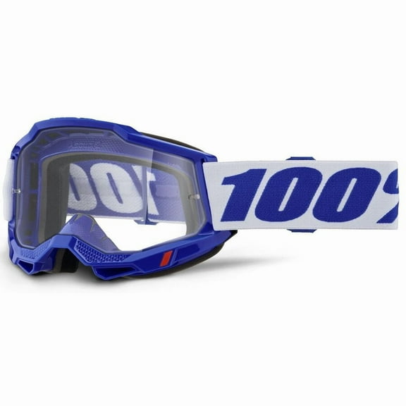 100% Accuri 2 OTG Goggles (One Size Fits Most, Blue / Clear Lens)