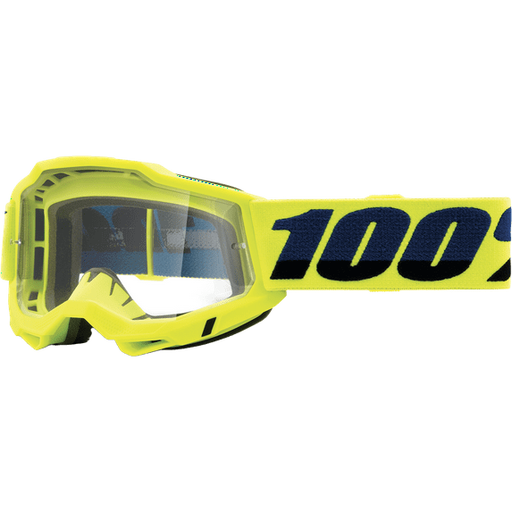 100% Accuri 2 Youth Goggles (OSFA, Yellow / Clear Lens)