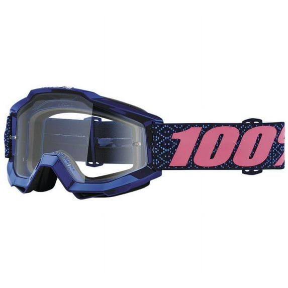 100% Accuri Goggles Futura Pink, w/Clear Lens 50200-249-02