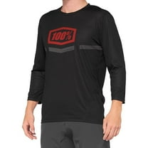 100% Airmatic 3/4 Sleeve Jersey (Small, Black/Red)