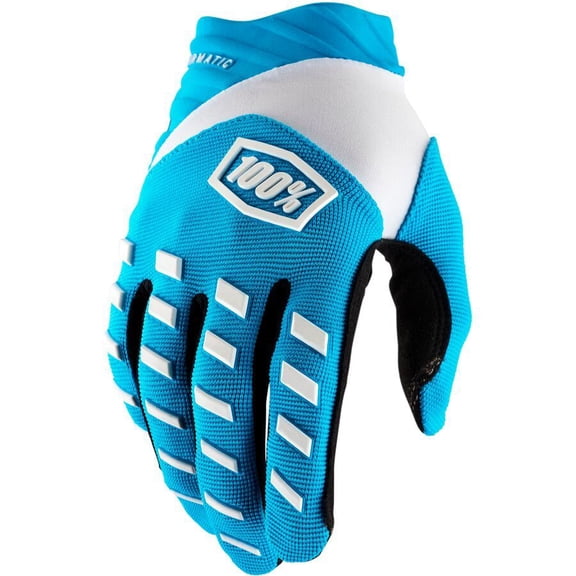 100% Airmatic Gloves (Large, Blue)