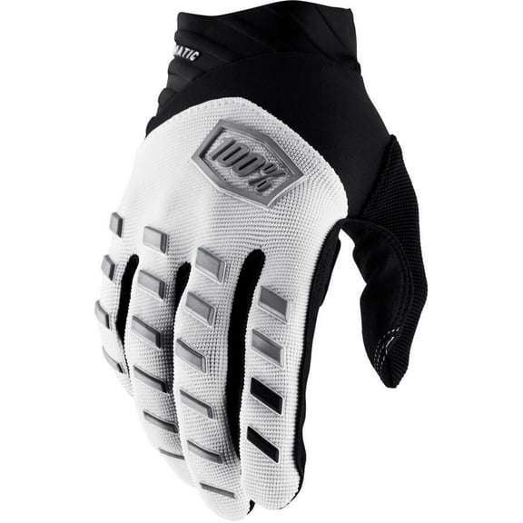 100% Airmatic Gloves (Small, White)