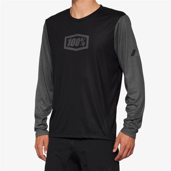100% Airmatic Long-Sleeve Jersey (Small, Black)