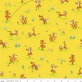 thumbnail image 1 of 100 Aker Woods Tigger Bounce Yellow Cotton Fabric, 1 of 1