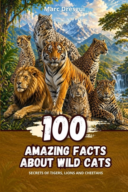 100 Amazing Facts about Wild Cats: Secrets of tigers, lions and cheetahs, (Paperback)