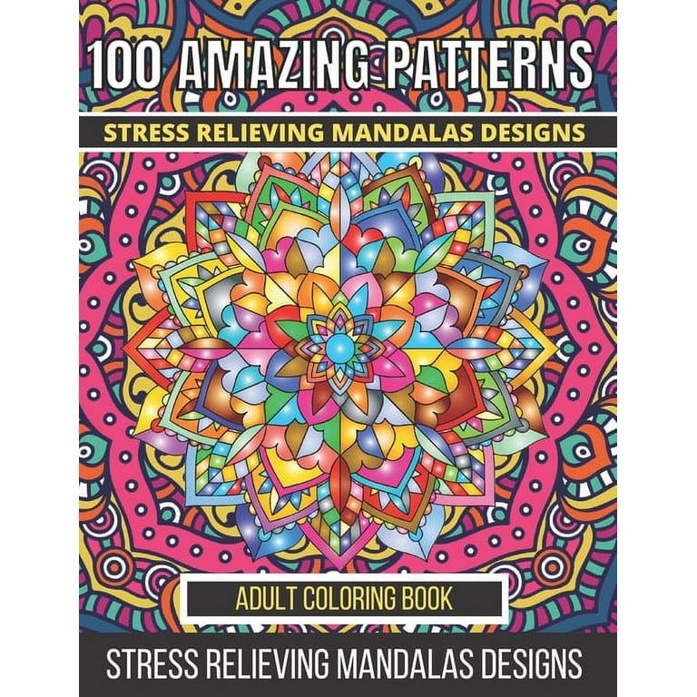100 Amazing Patterns Coloring Book - Creative Mandala - Coloring Books