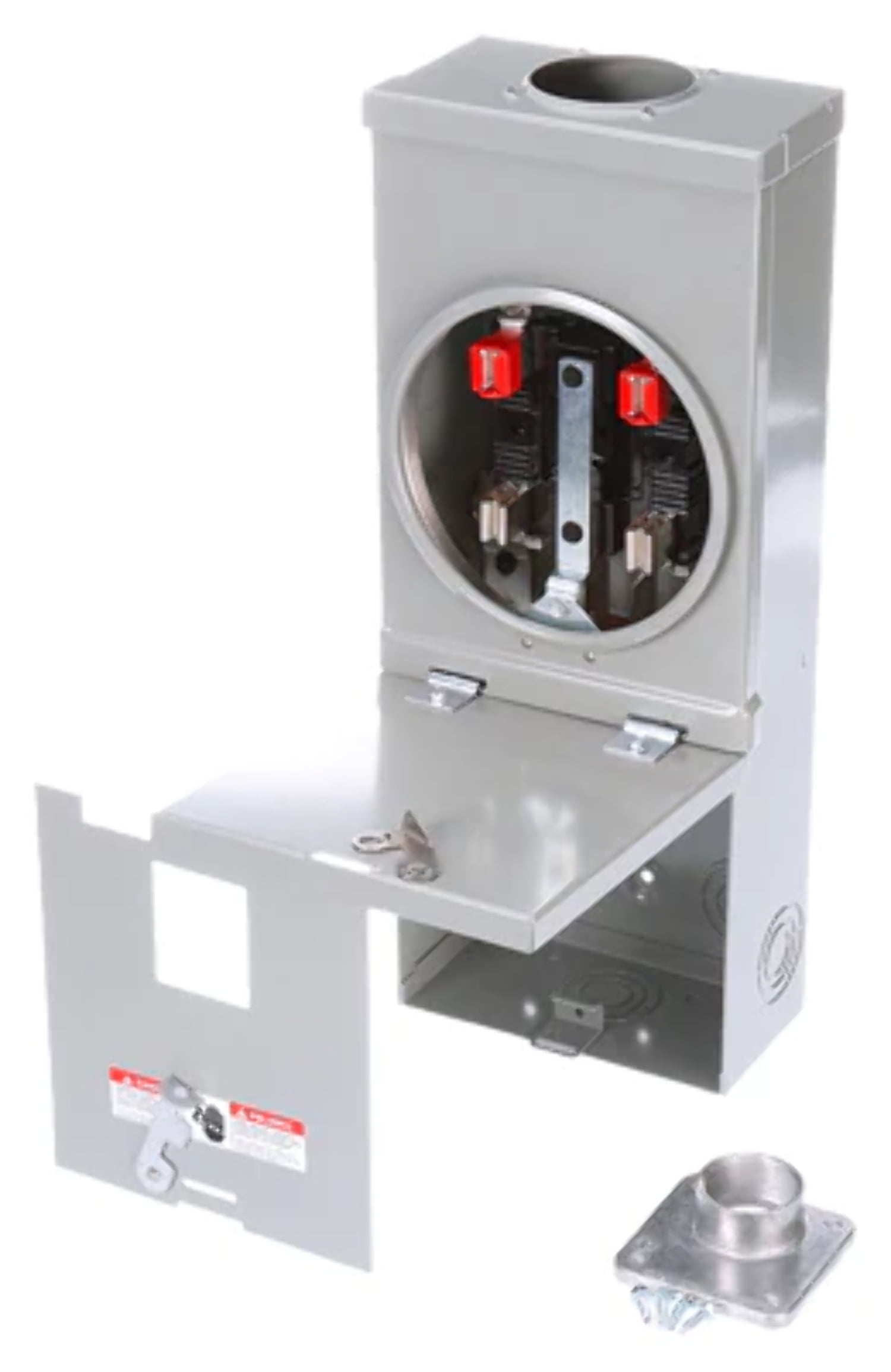 100Amp 2Space 2Circuit Surface Mount Ring Type Meter Main