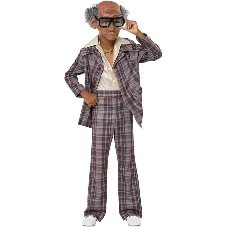 100 And Still Stylin Old Man Disco Costume Child Small 6 8