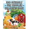 thumbnail image 1 of 100 Animals for Toddler Coloring Book Age 4 - 8, 1 of 1