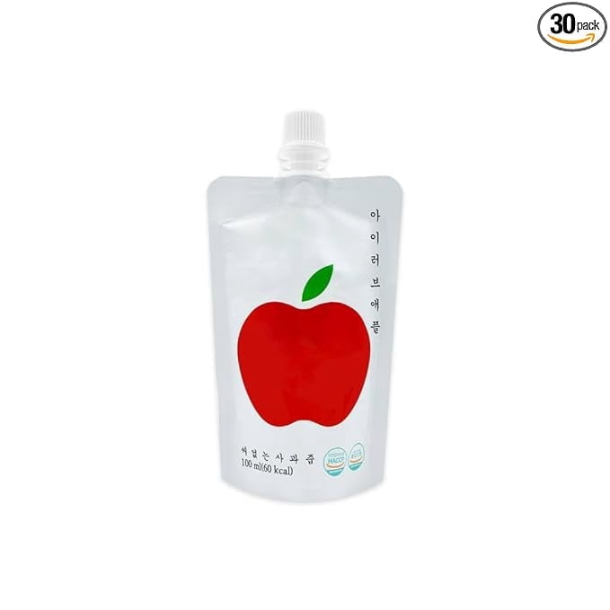 100% Apple Extract Drink 100ml/3.38fl.oz X 30 Pouch, Pure Apple, No ...