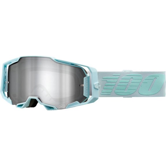 100% Armega Fargo Silver Flash Mirror Goggles