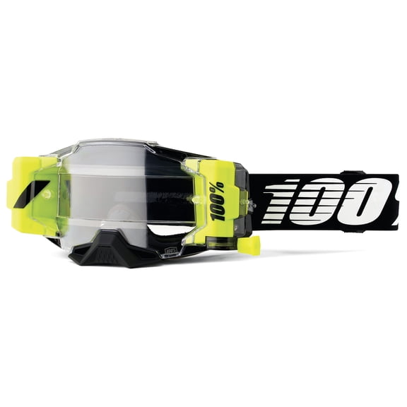 100% Armega Forecast Goggles (OSFM, Black / Clear Lens)