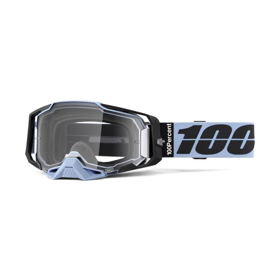 100% Armega Goggles (One Size Fits Most, Petros / Clear Lens)