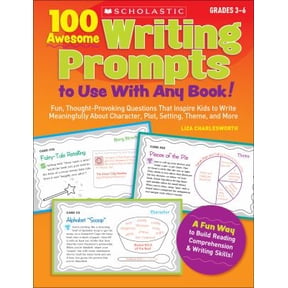 Pre-Owned 100 Awesome Writing Prompts To Use with Any Book!: Fun, Thought-provoking Questions That Inspire Kids to Write Meaningfully About Character, Plot, Se... (Paperback) 0439227232 9780439227230