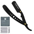 thumbnail image 1 of 100 BLADES + Facón Professional Classic Straight Edge Barber Razor - Salon Quality Cut Throat Shavette, 1 of 6