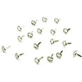 thumbnail image 1 of 100 BRADS FOR CRAFTS & SCRAPBOOKING CLEAR ROUND CRYSTAL WEDDING 8MM x 12MM APRX 100, 1 of 3