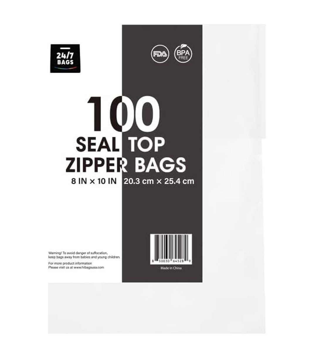 LK Packaging 10 x 12 Standard Weight One Gallon Seal Top Bags