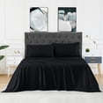 thumbnail image 1 of 100% Bamboo Bed Sheet and Pillowcase Set, 3 Pcs Bedding Sheets with 16 inch Deep Pocket Fitted Sheet, Flat Sheet & Pillowcase, 1 of 9