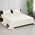 thumbnail image 1 of 100% Bamboo California King Sheet Set - Ultra Soft, Breathable & Cooling, Ideal for Hot Sleepers, 16" Deep Pocket, Hotel Luxury Bedding (Ivory), 1 of 8
