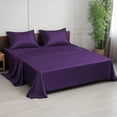 thumbnail image 1 of 100% Bamboo King Sheet Set - Ultra Soft, Breathable & Cooling, Ideal for Hot Sleepers, 16" Deep Pocket, Hotel Luxury Bedding (Purple), 1 of 8
