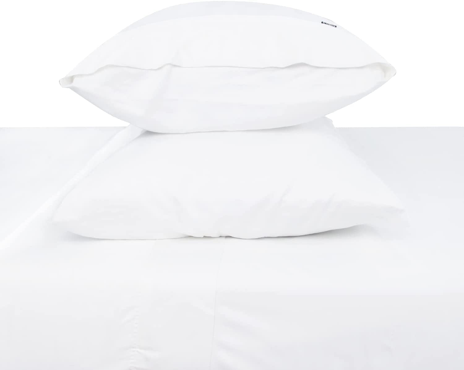 4 Piece Bamboo Bedding Set Queen Size, Microfiber Cooling Sheet Set White Color Deep Pocket Sheets