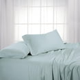 thumbnail image 1 of 100% Bamboo Sheets Woven at 600 Thread Counts, Softest Sheet Set with Deep Pockets -Queen Size-Sea, 1 of 3