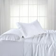 thumbnail image 1 of 100% Bamboo Viscose Sheets Woven at 600 Thread Counts, Softest Sheet Set with Deep Pockets -Split California King-White, 1 of 3