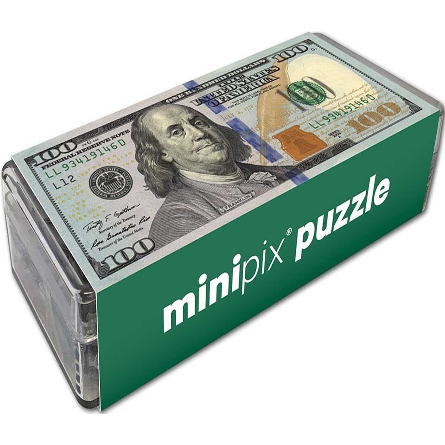 $100 Banknote MiniPix® Puzzle, 140 Pieces, Pigment & Hue - Walmart.com